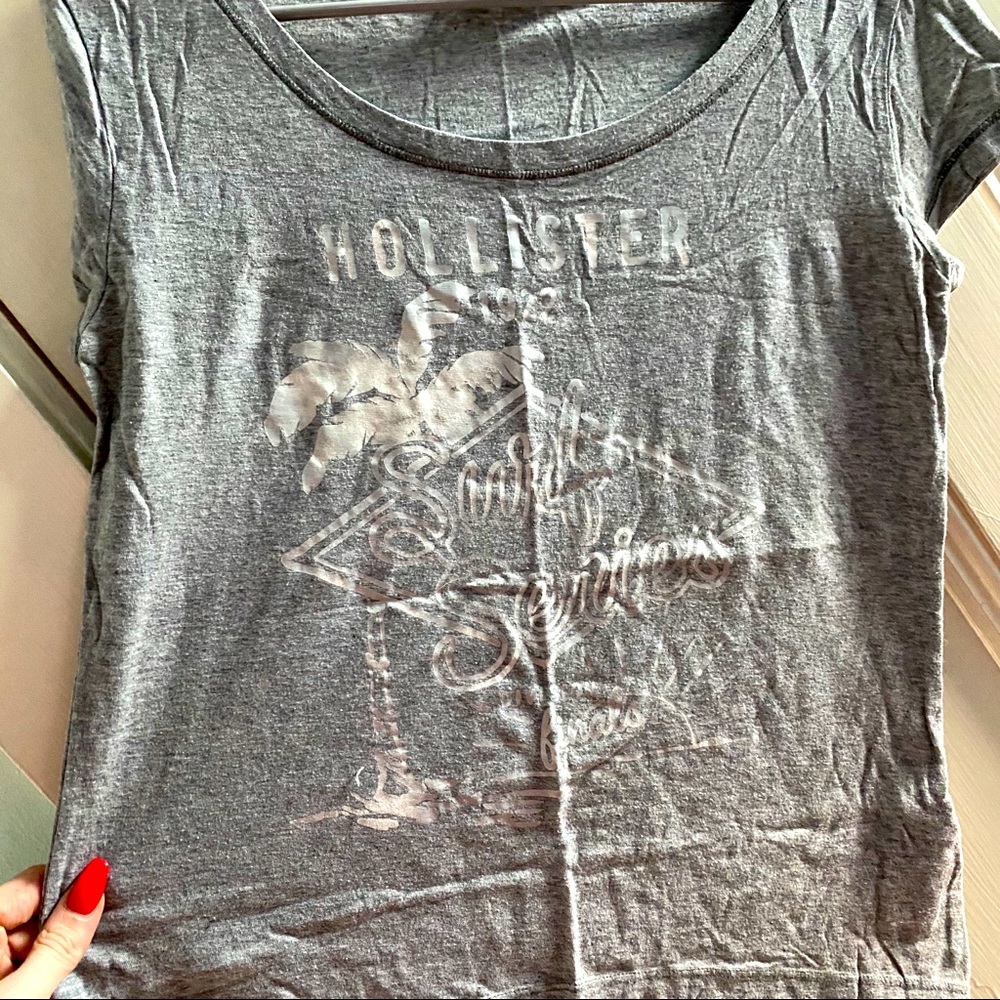 Gray Hollister Short Sleeve